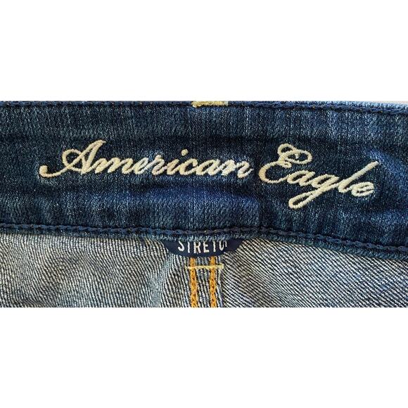 America Eagle Artist Cropped Jeans Size 10 - Picture 4 of 4